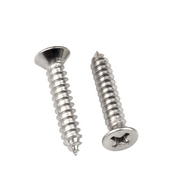 Zinc Coated Stainless Steel Flat Head Cross Self Tapping Screw for Cardboard Wood Plastic