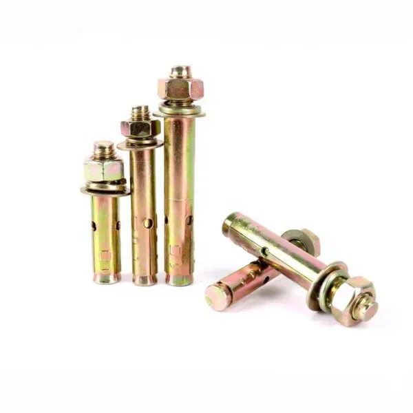 Standard Size Galvanized Stainless Carbon Steel 4.8 M8 M6 M10 M12 Hex Nut and Bolt Type Metal Expansion Bolt