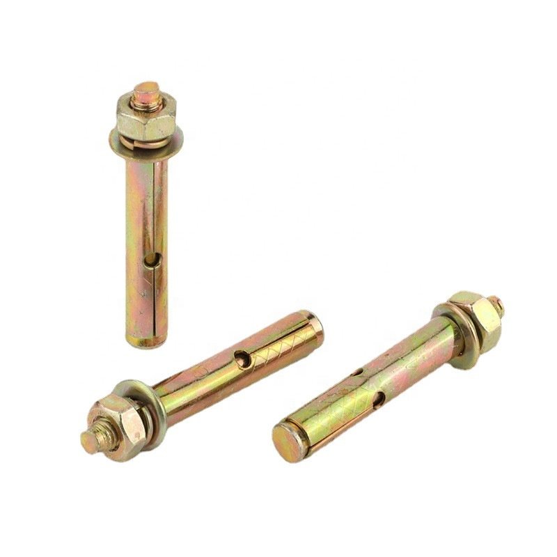 Stainless Steel  4.8 M8 M10 M12 Hex Nut and Bolt Head Galvanized Expansion Anchor Bolt M20 M8x60mm Expansion Anchor Bolt