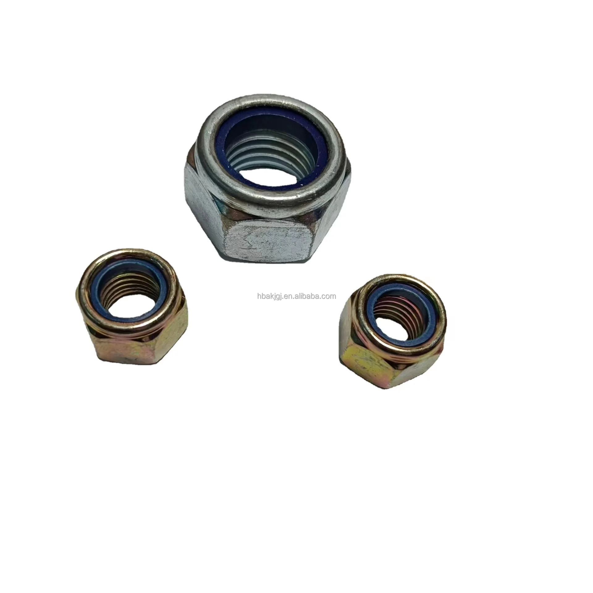 Certified M3 Flange Nuts Hexagonal Lock Nut Galvanized Steel Stainless Steel Aluminium Copper Carbon Steel Titanium-Plated Zinc