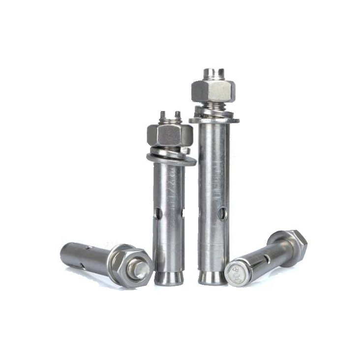 Galvanized Carbon Steel 4.8 M8 Hex Nut Bolt 3/8 Zinc 12x100 M12 Expansion Bolt 4.8 Inch System of Measurement Plastic Anchors