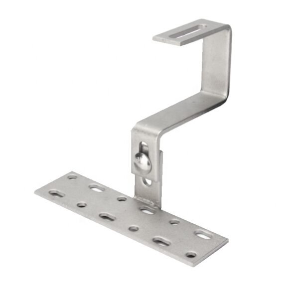 Hot Sale Cheap Systems Structures Stainless Steel Adjustable Solar Panel Shingle Roof Tile Hook Roof Clamp