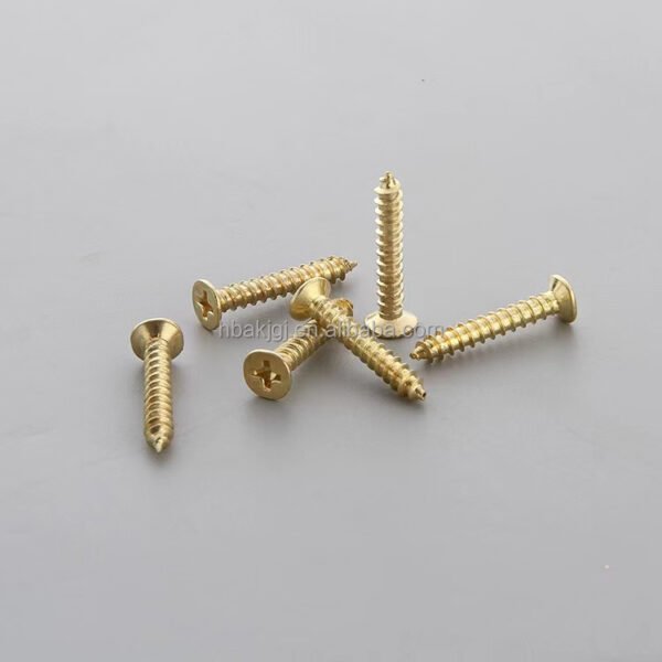 China Din7505A Yellow Zinc-Plated Carbon Steel Mushroom Head Half Thread Chipboard Screws M3 Standard Inch Measurement System