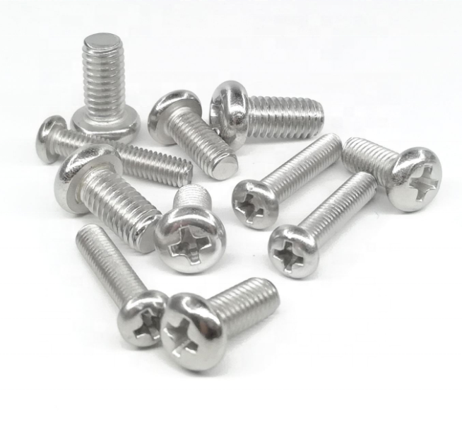 Cross Recessed SS304 316 Stainless Steel Pan Head Bolt Smooth Shank Roofing Nail