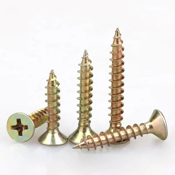 Factory Price Carbon Cross Self-Tapping Screws Yellow Zinc M3 M5 M6 M4 M8 Countersunk Head Self Drilling Tip Small Computers