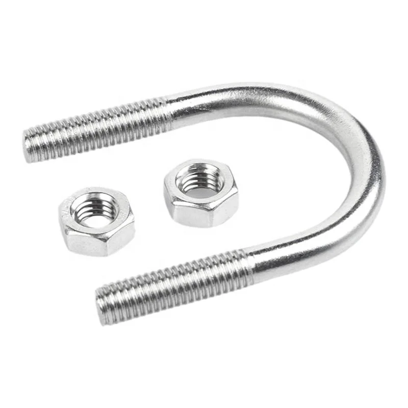 High Quality M5 M6 M8 M10 M12 Brass U-Bolt for Trailers Zinc Plated with 10mm/20mm Length GB/DIN Standard Low Price Supplier