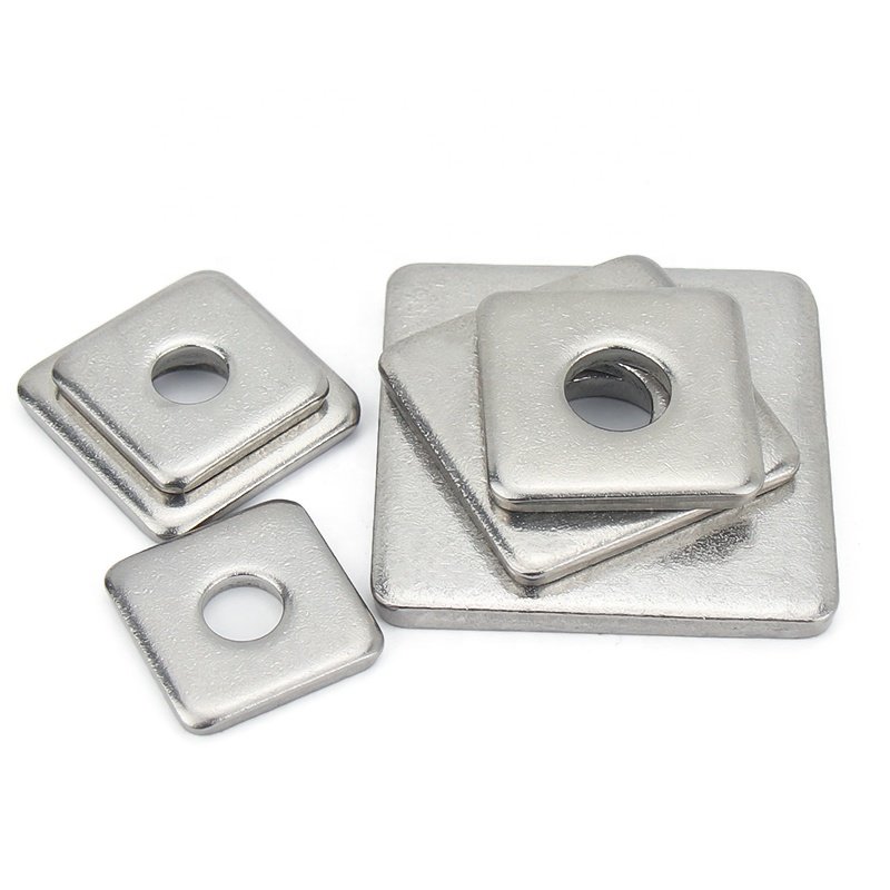 Hot Sale DIN436 Stainless Steel Zinc Galvanize M6 M8 M10 M12 M16 M20 Hot Galvanized Thin square Flat Washer