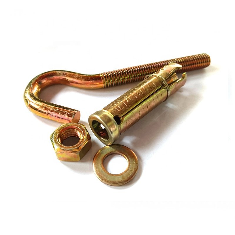 Factory Supply M6-M12 Curved Hook Casing Fixed Expansion Bolt Three or Four Hook Gecko Screws for Gaskets