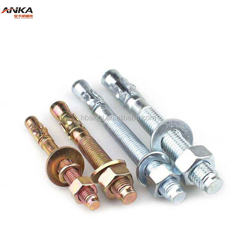 Metal Carbon Steel Expansion Screw Pull Bolt M6 M8 M12 M14 M16 Zinc Galvanizing Concrete Anchor with Expansion Wire