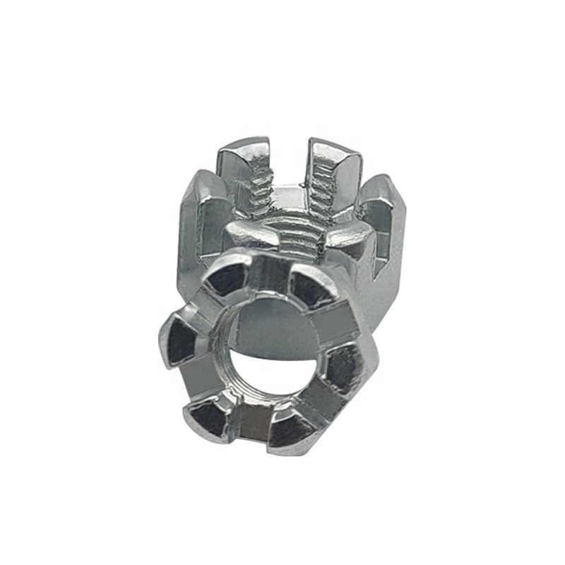 High Quality Din935 M20 Flanged Castle Nut Stainless Carbon Steel with Galvanized Zinc Plated Finish Hot Selling at Low Price