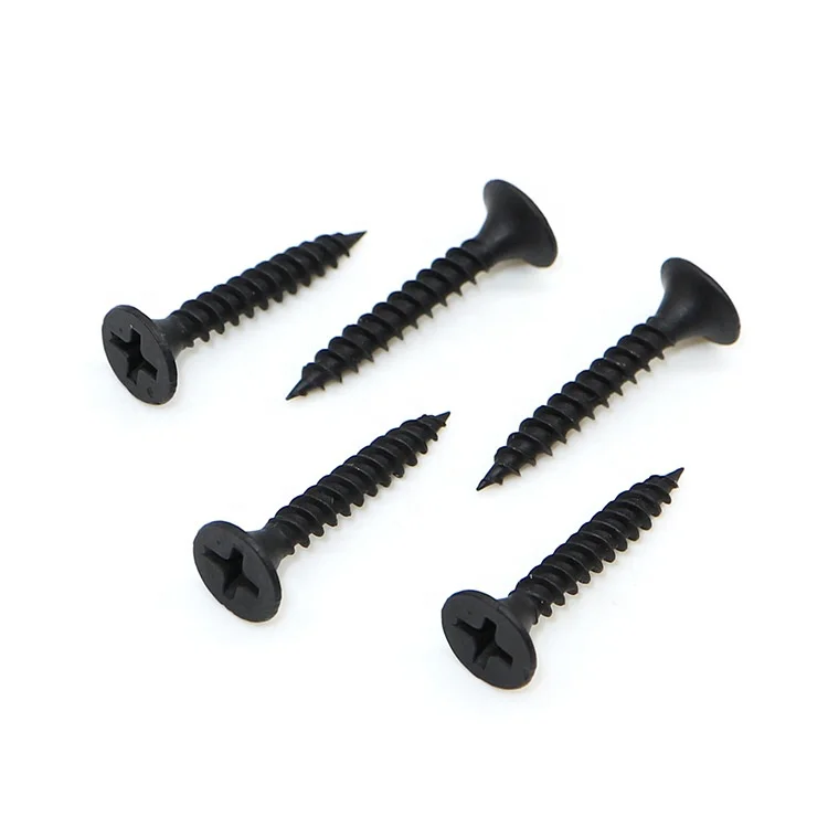 Cross Recessed Screws Drywall Screw Direct Customized 16mm-50mm M3.5-M6.3 Drywall Fiberboard Nail Black