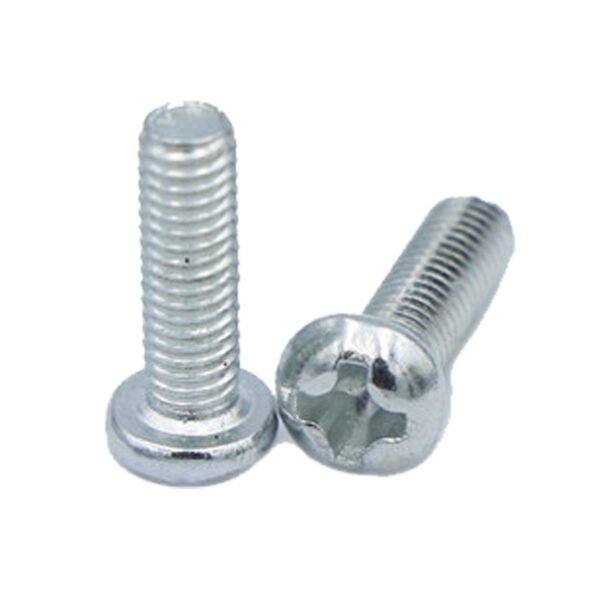 Yuan Machine Galvanized M3-M4 Cross Recessed Pan Head Screw Cross Half round GB818 for Gaskets