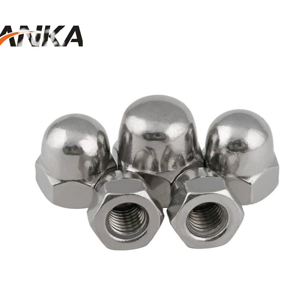 Aluminium M4-M20 Ball Head Cover Type Nuts Zinc-Plated Nickel-Plated Galvanized Finish Hex Head M3 Thread Metric Certification