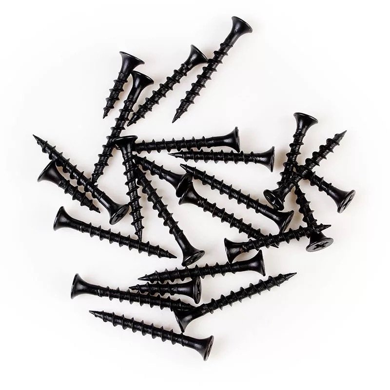 Best Selling 3.5*25 Drywall Screw Galvanized Phosphated Iron Ring Drill Tail Tapping Tile Nail Dovetail Gypsum Tile Cap Spiral