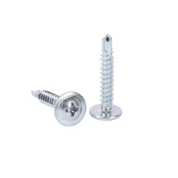 316 Stainless Steel Carbon Wood Ring Smooth Spiral Barbed Fluted Shank Nails 6mm Self-Drilling Screw with Wafer Truss Head
