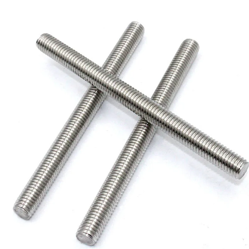 M6 M8 M10 Stainless Steel Screw Rod Carbon Steel Grade 8.8 10.9 12.9 Hot Dip Galvanized Black Zinc Finish Manufacturers' Product