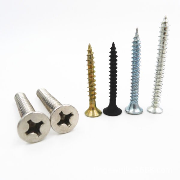 Din Standard Carbon Steel Drywall Screw with Countersunk Head Zinc Plated Fiberboard Nail Inch Measurement System Drywall Nail