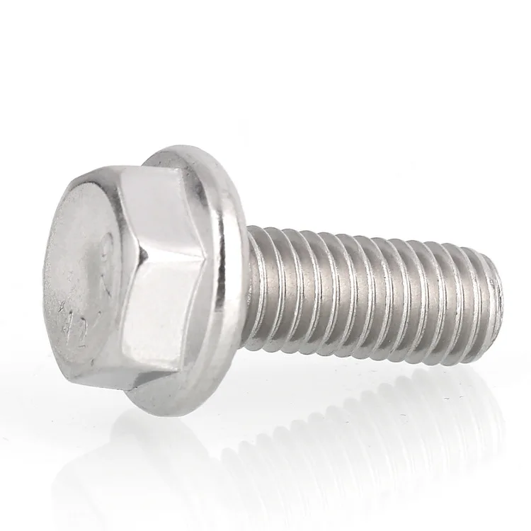 Wholesale M16 Carbon Steel 8.8 Hexagonal Flange Bolts Stainless Finish 25mm Length with Box Packing Bolt and Nut Type