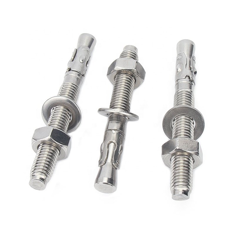 Wholesale Hardware Carbon Steel Concrete Hex Nut Stainless Steel Expansion Bolt Wedge Anchor Bolts