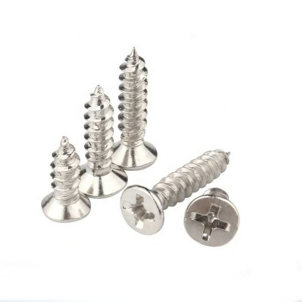 Zinc Coated Flat Head Cross GB6561 Csk Self Tapping Nickel Carbon Screw Stainless Steel Self Tapping Screws