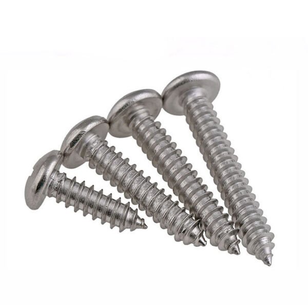 Hot Selling Flat Head Tapping Screws Stainless Steel Material with Zinc Plated Finish Mechanical Electronic Access DIN Standard
