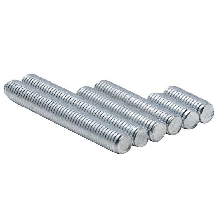 Factory Direct M8 Threaded Rod Grade 4.8 Galvanized Carbon Steel with Zinc Finish Black Stud Metric Measurement System