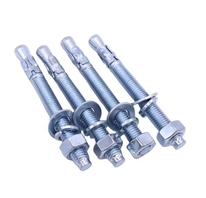 Grade 4.8 & 8.8 Fasteners Steel Yellow Zinc Plated Carbon Steel Wedge Anchor High Quality Anchors Product