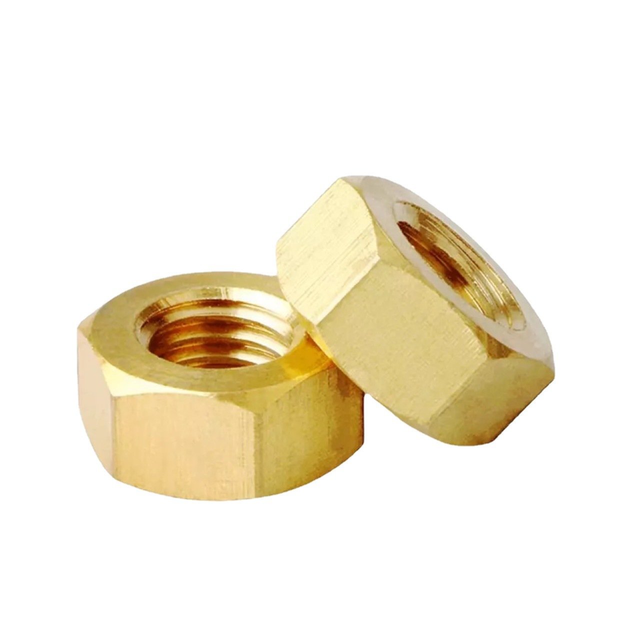 Galvanized Carbon Steel 10.9 Hex Head Nuts M3 Thread Yellow Zinc Plate DIN 934 Lock Nut Stainless Steel Flange Nuts for Mining