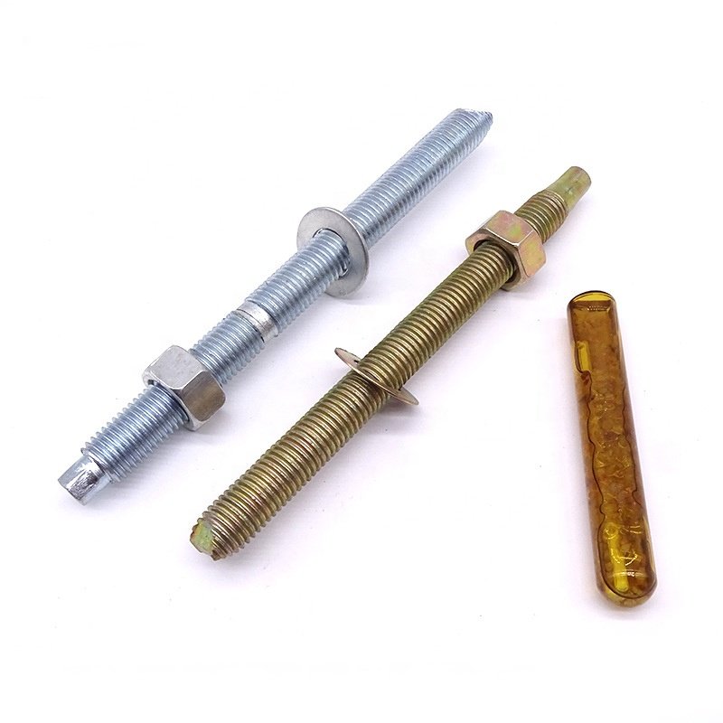 M8 M10 M14 Chemical Perno Anchor Stainless Steel 304 M12 Bolt and Nuts Chemical Anchors Bolt Price Factory Washer Price