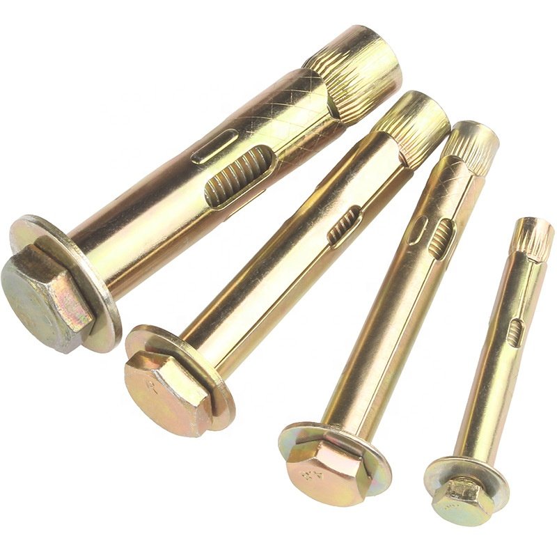 Stainless Steel 304 Galvanized Expansion Bolt 4.8 Floor Yellow Zinc Plated Low Price Industrial Plastic Box Packing