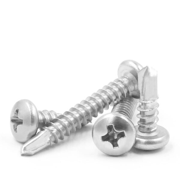 Custom Carbon Steel & Stainless Steel 316 Self-Drilling Screw with Round Head for Pan Framing-Metric Measurement System