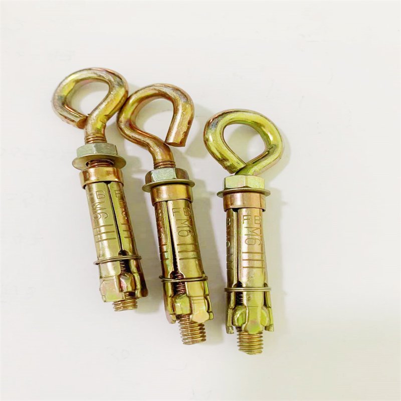 China Factory's Low-Priced Silver Zinc Plated Positive Eye Expansion Bolt System Ground Screw Anchors Inch Measurement Box
