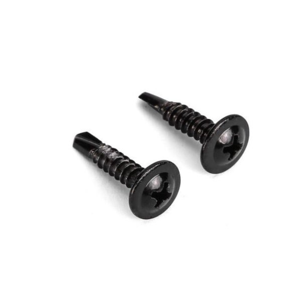 Black Round Head Drill Tail Screw Dovetail Screw Cross Large Flat Head Washer Dovetail Self-tapping Screw a