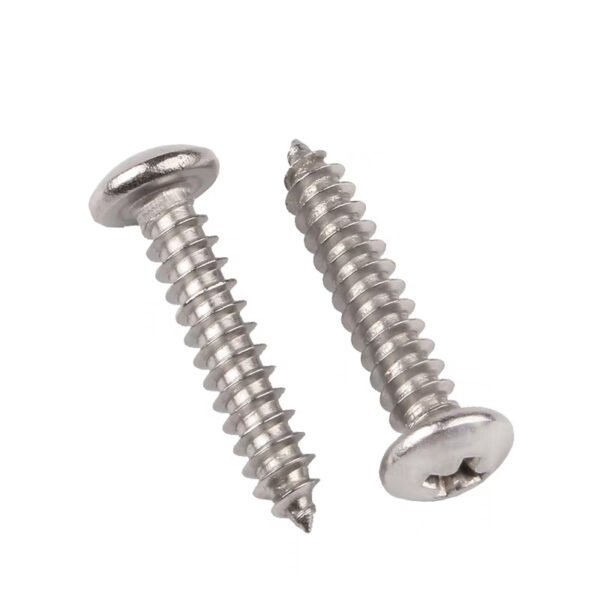 High Quality DIN7981 M4x20 Pan Head Self Tapping Screw 304 Stainless Steel for Metal/Plastic Low Price 10mm M4 M5 M6 M8 M10 M12