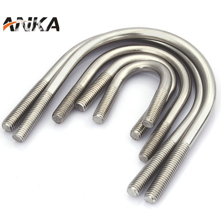 Factory 304 Stainless Steel U Screw Fixed U Screw U Bolt Tube Clamp