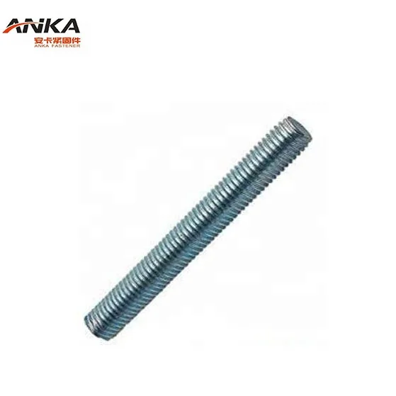 Grade 8 Galvanized Carbon Steel Gi Stud Metric Threaded Rod with Black Zinc Finish High Quality Supplier Product