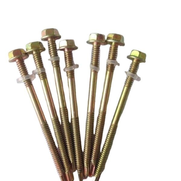 Self Tapping Yellow Blue Zinc Plated Pozi Drive Screws Counter Sunk Chipboard Screws