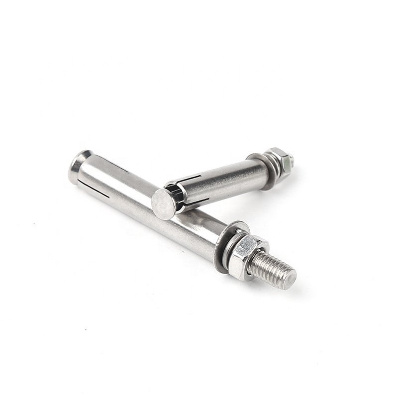 Galvanized Carbon Steel 4.8 M8 Hex Nut Bolt Expansion Bolt 3/8 Zinc 12x100 M12 Expansion Bolt
