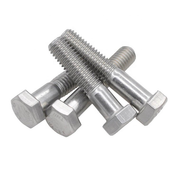 M8 M6 M16 12.9 Stainless Steel Din931 Hex Head Screw Bolt Half Thread Zinc Galvanized Carbon Steel Custom Manufacturing