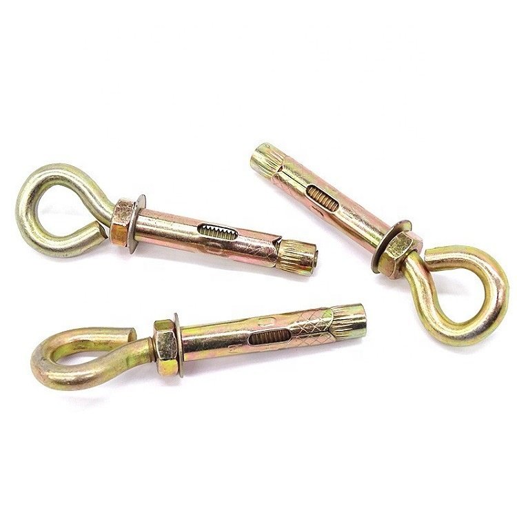 China Supplier Galvanized Stainless Steel Eye Bolt M6-M12 Box Expansion Anchor with Zinc Plating Inch System