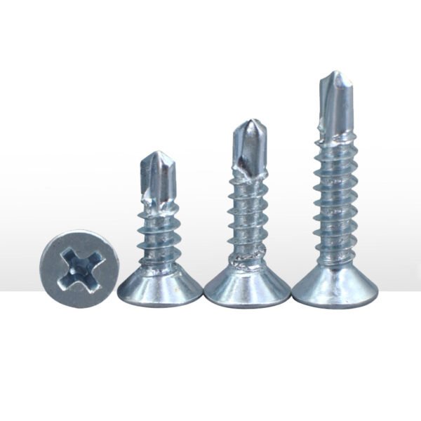 Hot Sale Cross Recessed Carbon Steel Countersunk Csk Drilling Screw Head Galvanized 160 Sds Self Drilling Tek Screw