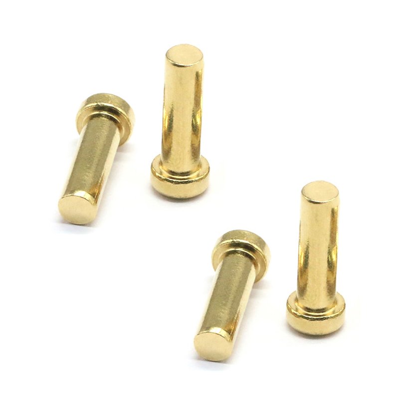 Hardware Custom  Round Head Solid Brass Rivets Copper Rivets Fasteners Brass Rivets 8.9