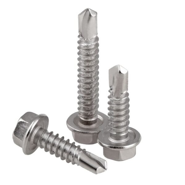 China Factory Stainless Steel Anchor Screw 100mm Length Galvanized Hex Cap Low Price Furniture Countersunk Drywall Screw Washer