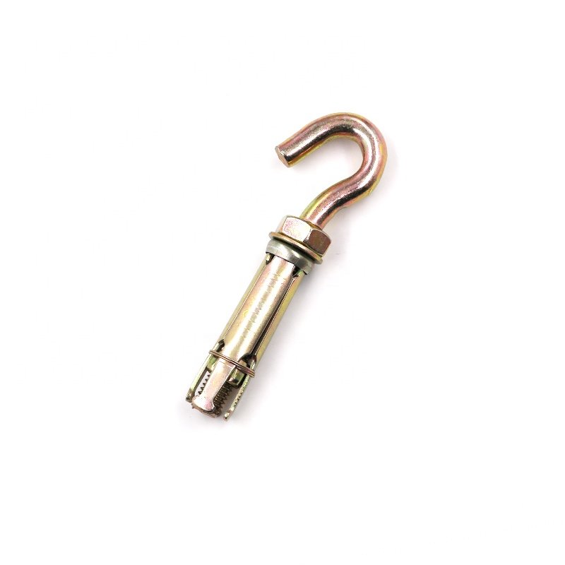 Galvanized Carbon Steel M6/M8/M10 Hook Expansion Anchor Bolt M12 16mm Diameter Hot Dipped DIN Standard Concrete Sleeve Anchor