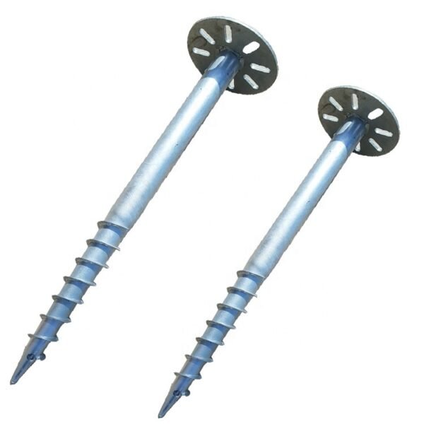 2.75mm 3mm 3.5mm Stainless Steel Hardware Foundation Anchor Galvanized Ground Screw Pile for Solar Mounting System Construction