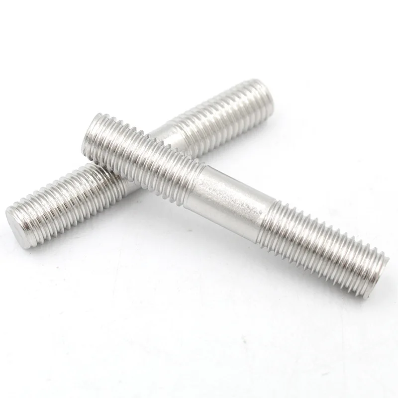 Factory Custom Stainless Steel Stud Bolts With Double-ended Teeth Lengthened Butt Screw Studs at Both Ends, Prompt Delivery