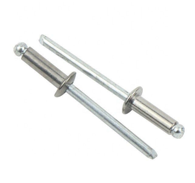 Hot Sale Custom DIN Standard Open Blind Rivet with Dome Head Industrially Designed Logo Made Stainless Steel Aluminum Copper