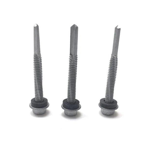 ST4.2 ST4.6 ST4.8 ST5 Ss316  Flange Hex Head Galvanized Hex Painted White 6.3x65 Self Drilling Screw