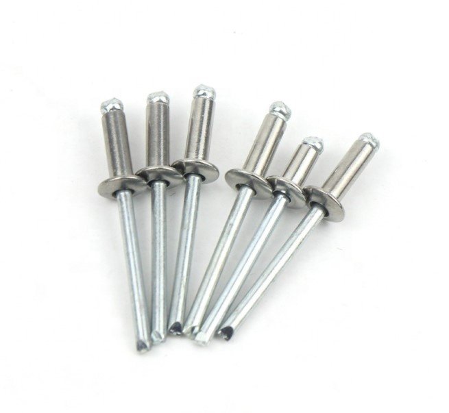 Open Head Sizes 3/3.2/4/4.8/6.4 304 Stainless Steel Blind Rivet Pull Gaskets Semi-Steel Product Category