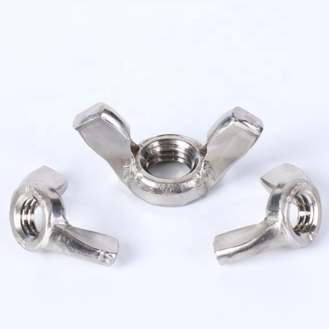 Hot Sell Stainless Steel 304 Wing Nut butterfly Nut M8 M10 Znic Plated butterfly Nut